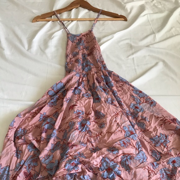 Pink summer floral dress - Picture 2 of 4